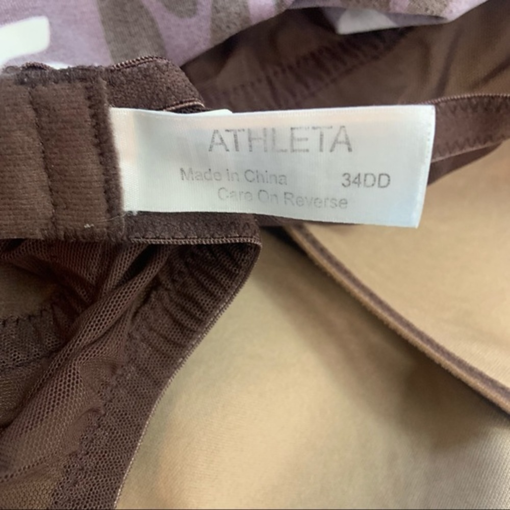 Athleta V Neck Built In Bra Activewear Tank 34DD - Picture 11 of 12